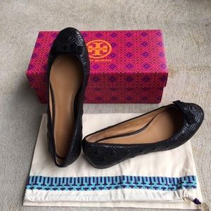Tory Burch Marion Quilted Ballet Flats NWB